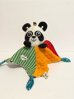 Lamaze Panda Baby Lovey Sensory Rainbow Security Blanket Toy